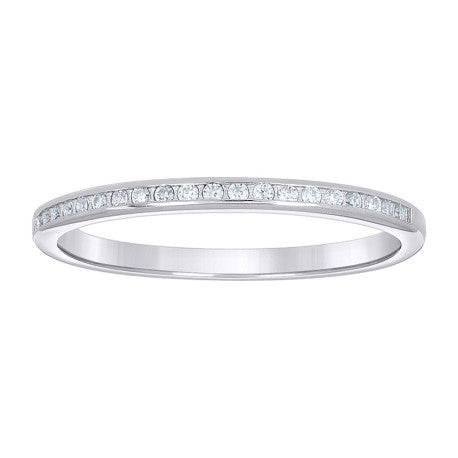 925 Sterling Silver Moissanite Eternity Ring Band