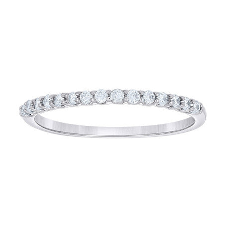 925 Sterling Silver Moissanite Eternity Prong Band