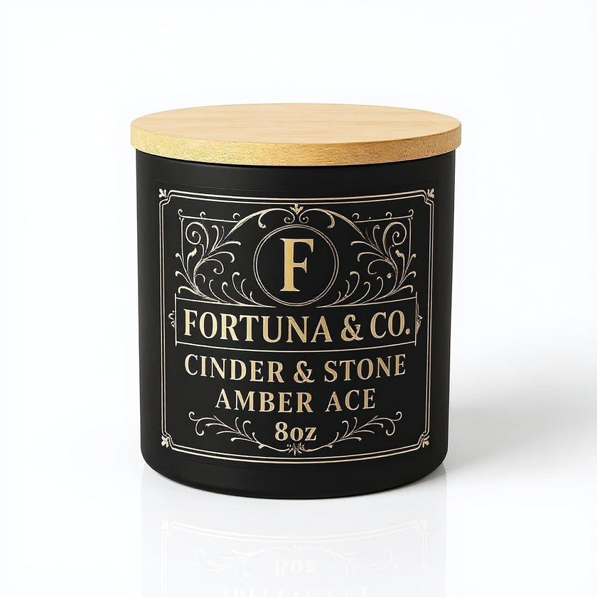 Cinder & Stone – Amber Ace Soy Wax Candle