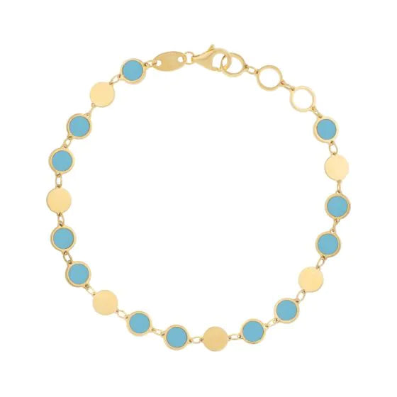 Turquoise Radiance Mirror Chain Collection