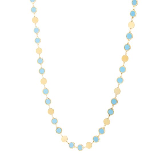 Turquoise Radiance Mirror Chain Collection