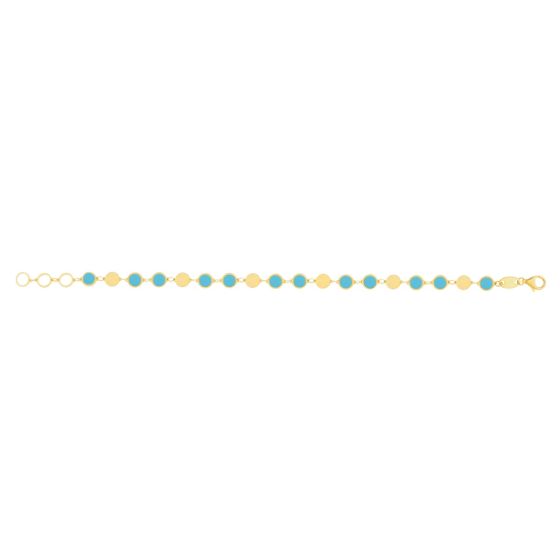 Turquoise Radiance Mirror Chain Collection