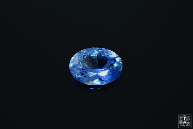 1.56ct Ceylon Blue Unheated Sapphire - Moderate Ceylon Blue Oval