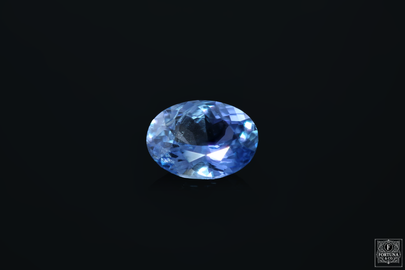 1.83ct Ceylon Blue Unheated Sapphire - Straight Blue/Purple Oval