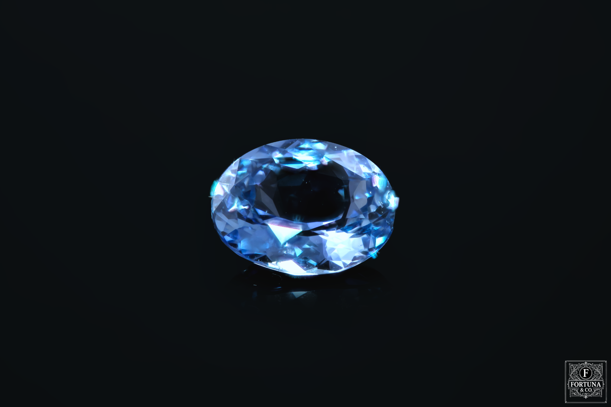 1.97 ct Ceylon Blue Unheated Sapphire – Moderate Blue/Purple Oval