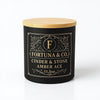 Cinder & Stone – Amber Ace Soy Wax Candle