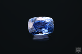 2.05ct Ceylon Blue Unheated Sapphire - Intense Blue/Purple Cushion