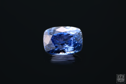 2.05ct Ceylon Blue Unheated Sapphire - Intense Blue/Purple Cushion