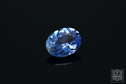 2.55ct Ceylon Blue Unheated Sapphire - Moderate Blue Oval