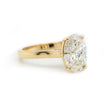 2.00 Carat Classic Lab-Grown Oval cut Diamond Engagement Ring in 18k yellow Gold