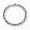 Italian Silver Rolo Link Bracelet 7.5
