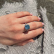 5.05 Carat Fancy Intense Blue Cushion-Cut Diamond Ring – Halo Setting in 18K White Gold