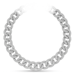 925 Sterling Silver Moissanite Chain 17mm Necklace