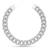 925 Sterling Silver Moissanite Chain 17mm Necklace