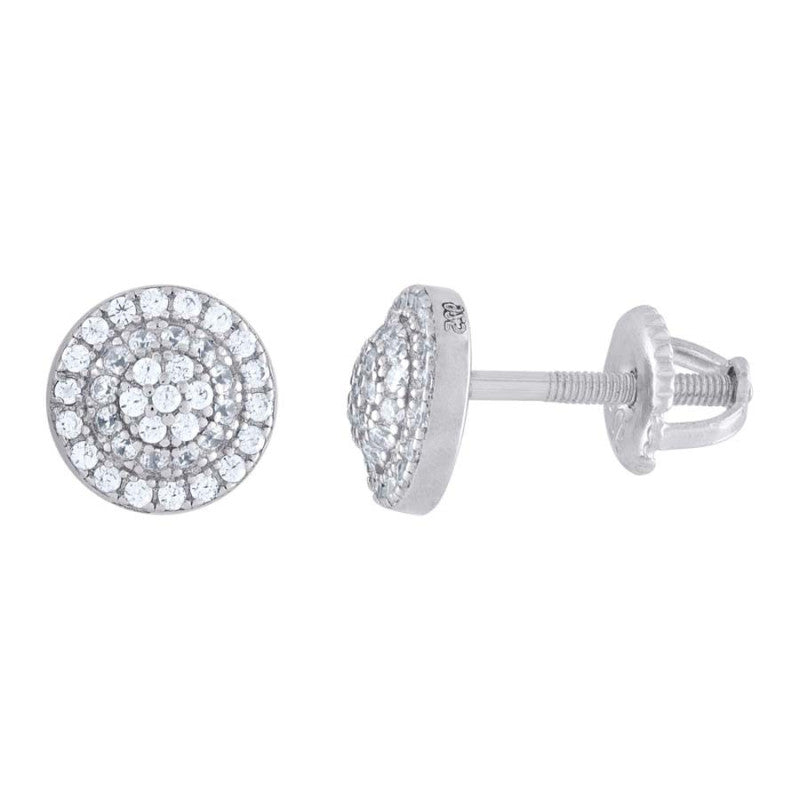 925 Sterling Silver 0.53Ctw Moissanite Earrings