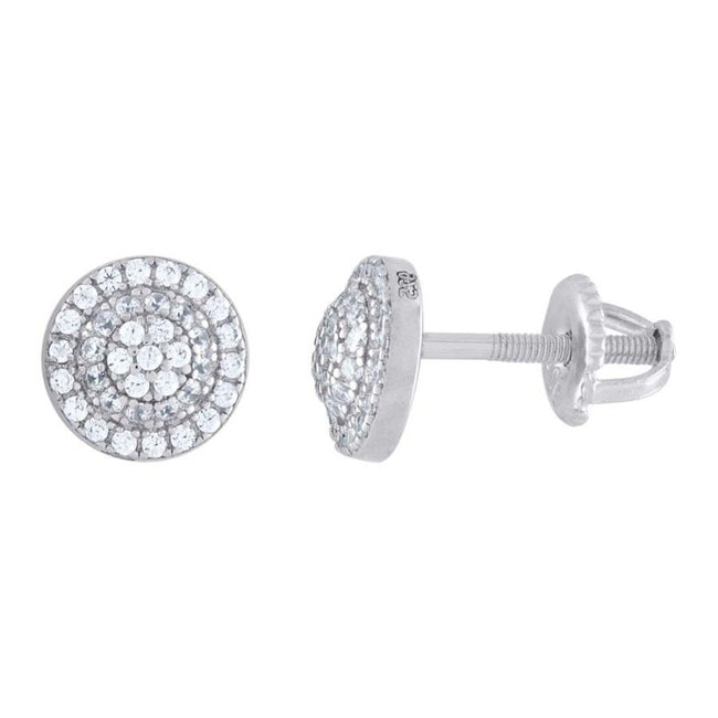 925 Sterling Silver 0.53Ctw Moissanite Earrings