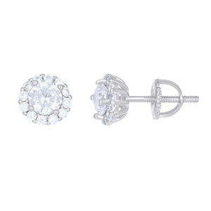 Grand Solitaire Moissanite Stud Earrings 1.29 CTW