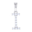 Moissanite Initial Pendant – I