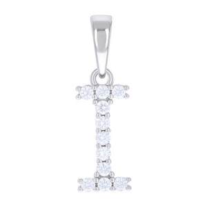 Moissanite Initial Pendant – I