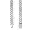 925 Sterling Silver Moissanite Cuban Chain 10mm