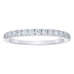 925 Sterling Silver Womens Round Moissanite Half Eternity Prong Band  