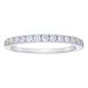 925 Sterling Silver Womens Round Moissanite Half Eternity Prong Band  