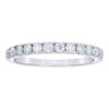 925 Sterling Silver Womens Round Moissanite Eternity Prong Band 