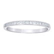 925 Sterling Silver Womens Round Moissanite Eternity Band Ring 
