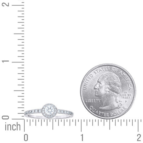 925 Sterling Silver Moissanite Ring