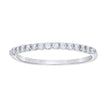 925 Sterling Silver Moissanite Eternity Prong Band 