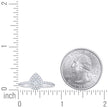 925 Sterling Silver Moissanite Tear Drop Ring
