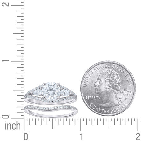 Celestial Stream 925 Moissanite Eternity Band