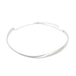 Silver Sculpted Collar Necklace