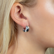 Silver C-Hoop Earrings