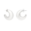 Silver Half Moon Earrings
