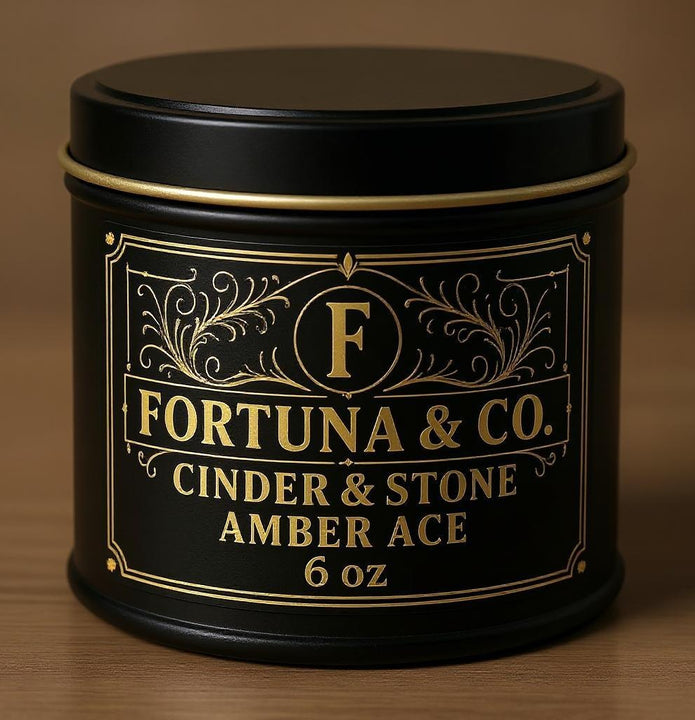 Cinder & Stone – Amber Ace Soy Wax Candle