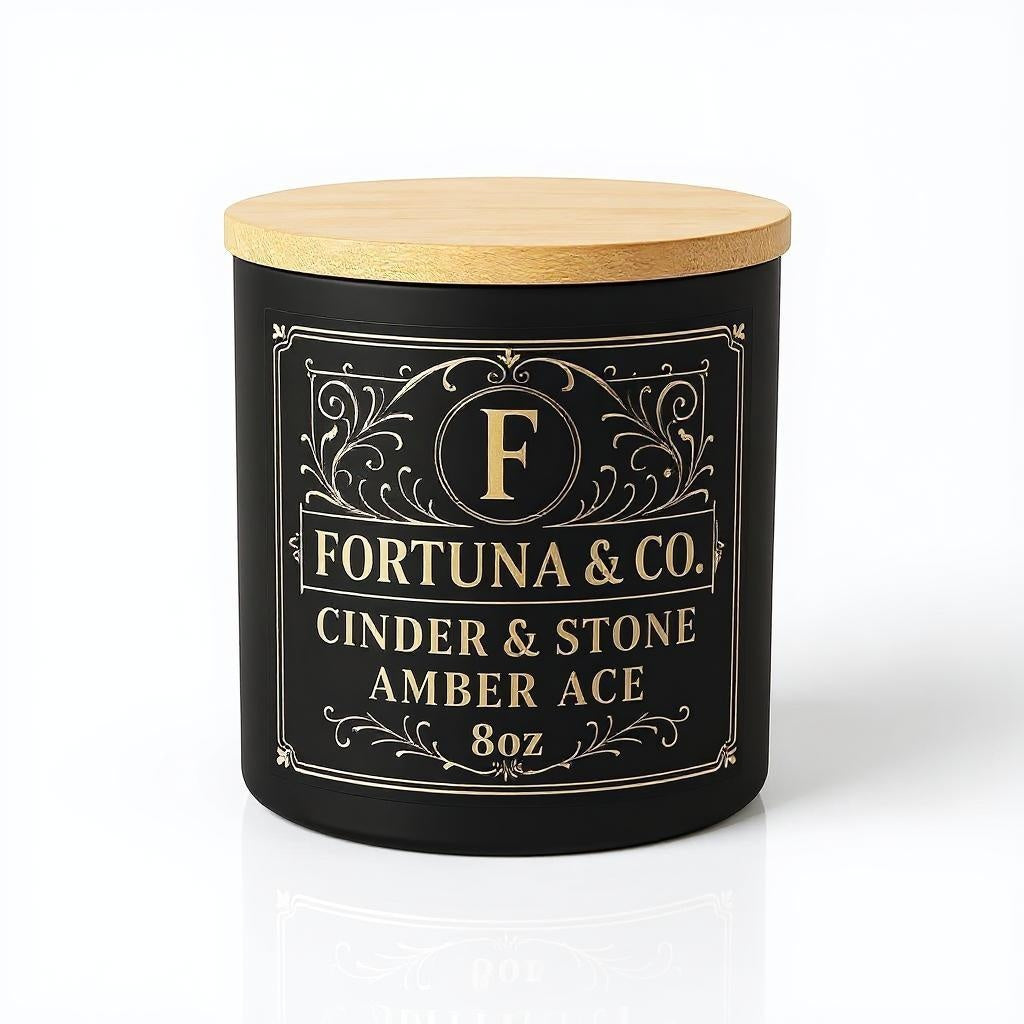 Cinder & Stone – Amber Ace Soy Wax Candle