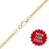 14K Yellow Gold Heavy Round Hollow Cable Chain Necklace