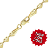 14K Yellow Gold Puffed Heart Chain Necklace