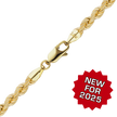 14K Yellow Gold Handmade Hollow Rope Chain Necklace