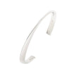 Silver Sculpted Cuff Bangle