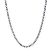 Italian Silver Gun Metal Franco Chain