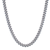 Italian Silver Gun Metal Miami Cuban Chain 24