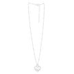 Silver & Mother of Pearl Heart Pendant Necklace