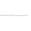Sterling Silver 6mm Mooncut Bead Chain Bracelet - Rhodium