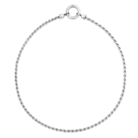 Silver 3.4mm Rope Chain