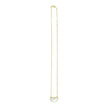 Fortuna Mother of Pearl Half Moon Necklace