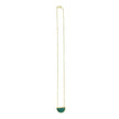 Fortuna Malachite Half Moon Necklace
