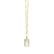 Fortuna Mother of Pearl Rectangle Necklace