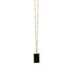 Fortuna Onyx Rectangle Necklace